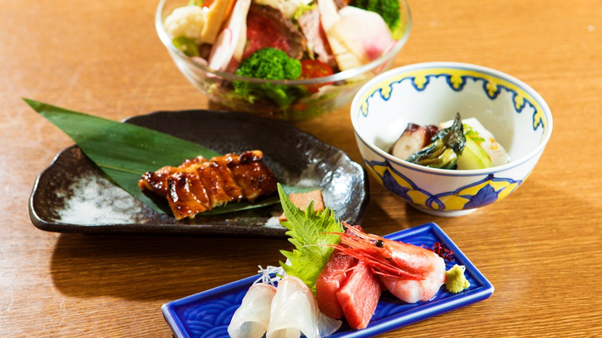 【昼】地魚天ぷら膳（ご飯、お味噌汁付）【夜】「よこすか満喫きっぷ」限定 地魚会席セット